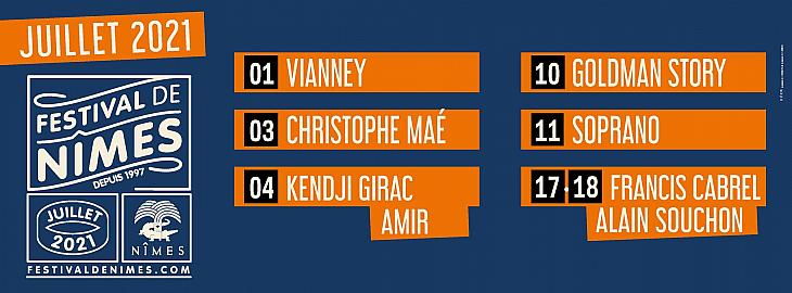 Le Festival de Nîmes reporte certains concerts.