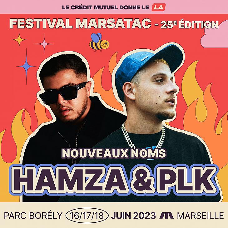 Hamza et PLK rejoignent la programmation de Marsatac !